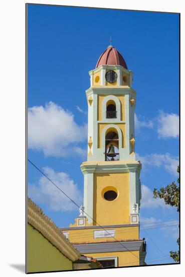 Cuba. Sancti Spiritus Province. Trinidad. Iglesia Y Convento De San Francisco Towers over the City-Inger Hogstrom-Mounted Photographic Print