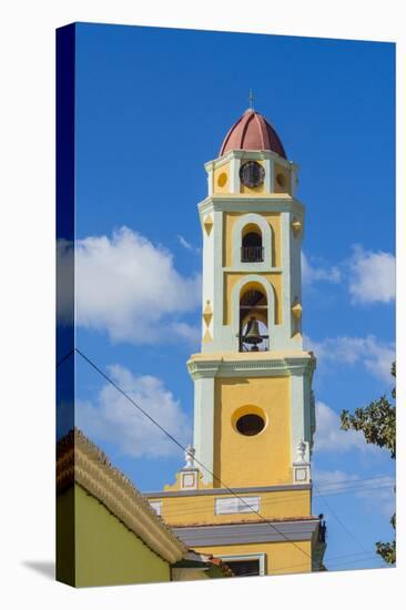 Cuba. Sancti Spiritus Province. Trinidad. Iglesia Y Convento De San Francisco Towers over the City-Inger Hogstrom-Stretched Canvas