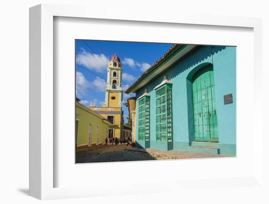 Cuba, Sancti Spiritus Province, Trinidad. Iglesia Y Convento De San Francisco Towers over the City-Inger Hogstrom-Framed Photographic Print