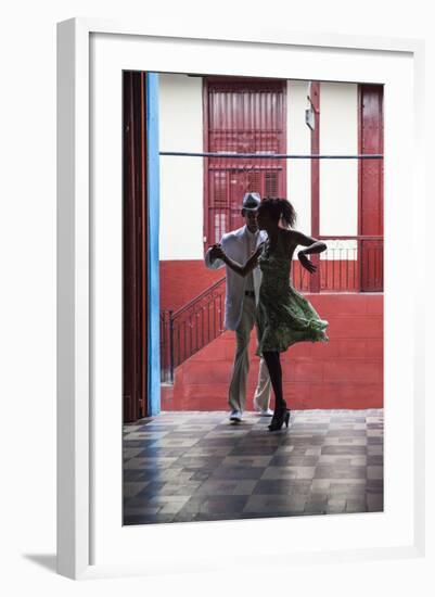 Cuba, Santiago De Cuba Province, Santiago De Cuba, Historical Center, Calle Heredia, Artex Bar-Jane Sweeney-Framed Photographic Print