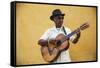 Cuba, Santiago De Cuba Province, Santiago De Cuba, Historical Center, Musician-Jane Sweeney-Framed Stretched Canvas