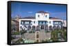 Cuba, Santiago De Cuba Province, Santiago De Cuba, Parque Cespedes (Main City Square)-Jane Sweeney-Framed Stretched Canvas