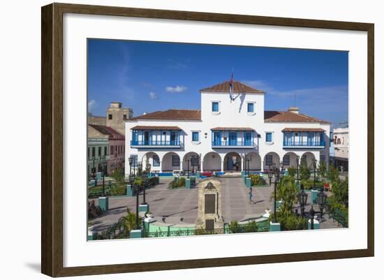 Cuba, Santiago De Cuba Province, Santiago De Cuba, Parque Cespedes (Main City Square)-Jane Sweeney-Framed Photographic Print