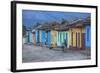 Cuba, Trinidad, a Man Selling Sandwiches Up a Colourful Street in Historical Center-Jane Sweeney-Framed Photographic Print
