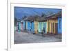 Cuba, Trinidad, a Man Selling Sandwiches Up a Colourful Street in Historical Center-Jane Sweeney-Framed Photographic Print