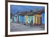 Cuba, Trinidad, a Man Selling Sandwiches Up a Colourful Street in Historical Center-Jane Sweeney-Framed Photographic Print