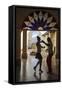 Cuba, Trinidad, Casa De Culture, Couple Salsa Dancing-Jane Sweeney-Framed Stretched Canvas