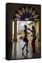 Cuba, Trinidad, Casa De Culture, Couple Salsa Dancing-Jane Sweeney-Framed Stretched Canvas