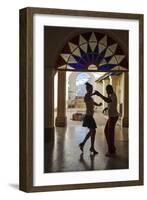 Cuba, Trinidad, Casa De Culture, Couple Salsa Dancing-Jane Sweeney-Framed Photographic Print