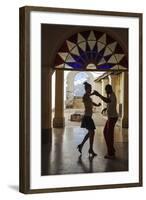 Cuba, Trinidad, Casa De Culture, Couple Salsa Dancing-Jane Sweeney-Framed Photographic Print