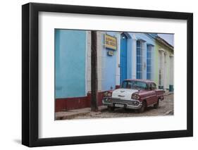 Cuba, Trinidad, Classic American Car in Historical Center-Jane Sweeney-Framed Photographic Print