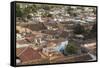 Cuba, Trinidad. Colorful View over the Rooftops-Brenda Tharp-Framed Stretched Canvas