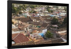 Cuba, Trinidad. Colorful View over the Rooftops-Brenda Tharp-Framed Photographic Print