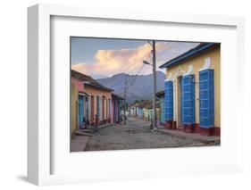 Cuba, Trinidad, Colourful Street in Historical Center-Jane Sweeney-Framed Photographic Print