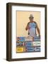 Cuba, Trinidad, Man Selling Cuban Car Number Plates-Jane Sweeney-Framed Photographic Print