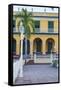 Cuba, Trinidad, Plaza Mayor, Brunet Palace Now the Museum Romantico-Jane Sweeney-Framed Stretched Canvas