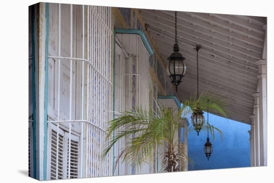 Cuba, Trinidad, Plaza Mayor, Museo De Arqitectura Trinitaria - Trinidad Architecture Museum-Jane Sweeney-Stretched Canvas