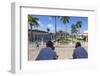 Cuba, Trinidad, Two Security Guards Look across Plaza Mayor-Jane Sweeney-Framed Photographic Print