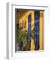 Cuba, Trinidad, UNESCO, blue shutters in courtyard of Casa Particular, Spanish style colonial home-Merrill Images-Framed Photographic Print