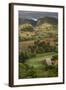 Cuba, Vinales. an Elevated View over the Valley and its Fields and Farms-Brenda Tharp-Framed Photographic Print