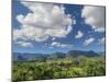 Cuba, Vinales, tobacco fields and limestone hills-Merrill Images-Mounted Photographic Print