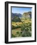 Cuba, Vinales, tobacco fields and limestone hills-Merrill Images-Framed Photographic Print