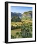 Cuba, Vinales, tobacco fields and limestone hills-Merrill Images-Framed Photographic Print