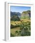 Cuba, Vinales, tobacco fields and limestone hills-Merrill Images-Framed Photographic Print