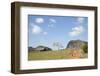 Cuba, Vinales, Valley with Tobacco Farms and Karst Hills-Merrill Images-Framed Photographic Print