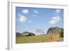 Cuba, Vinales, Valley with Tobacco Farms and Karst Hills-Merrill Images-Framed Photographic Print