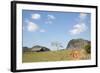 Cuba, Vinales, Valley with Tobacco Farms and Karst Hills-Merrill Images-Framed Photographic Print