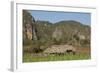 Cuba, Vinales, Valley with Tobacco Farms and Karst Hills-Merrill Images-Framed Photographic Print