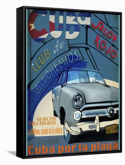 Cuba-Sidney Paul & Co.-Framed Stretched Canvas