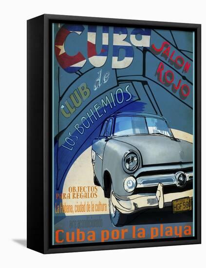 Cuba-Sidney Paul & Co.-Framed Stretched Canvas