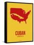 Cuban America Poster 1-NaxArt-Framed Stretched Canvas