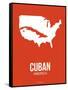 Cuban America Poster 2-NaxArt-Framed Stretched Canvas