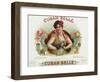 Cuban Belle Brand Cigar Box Label-Lantern Press-Framed Art Print