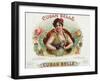 Cuban Belle Brand Cigar Box Label-Lantern Press-Framed Art Print