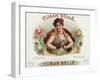 Cuban Belle Brand Cigar Box Label-Lantern Press-Framed Art Print