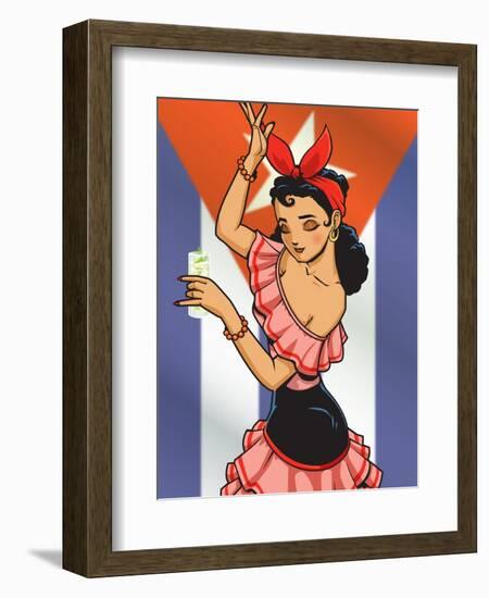 Cuban Chica-Harry Briggs-Framed Giclee Print