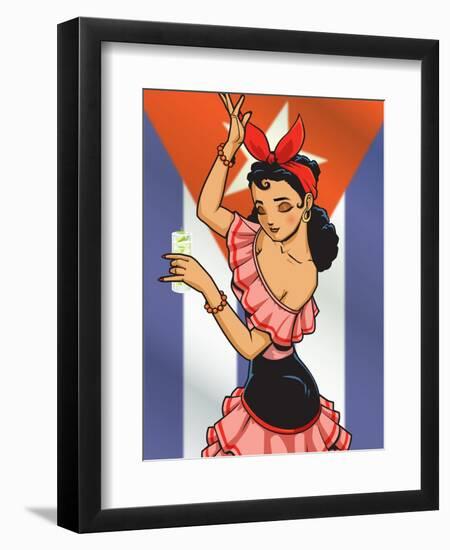 Cuban Chica-Harry Briggs-Framed Giclee Print