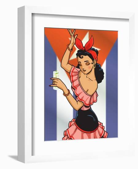 Cuban Chica-Harry Briggs-Framed Giclee Print