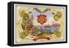 Cuban Cigar Box Label-null-Framed Stretched Canvas