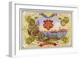 Cuban Cigar Box Label-null-Framed Giclee Print