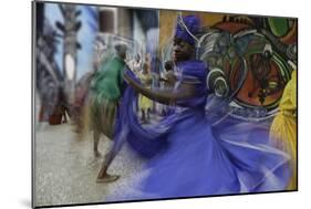 Cuban Dancer in Motion, Callejon De Hamel, Cuba-Adam Jones-Mounted Photographic Print