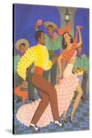 Cuban Dancers-null-Stretched Canvas