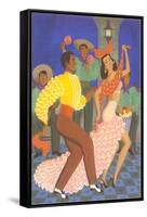 Cuban Dancers-null-Framed Stretched Canvas