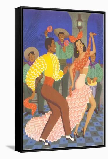 Cuban Dancers-null-Framed Stretched Canvas