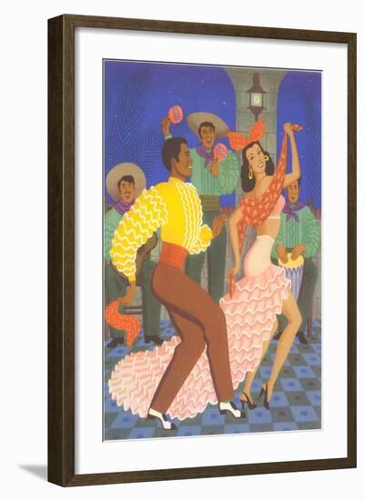 Cuban Dancers-null-Framed Art Print