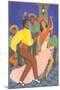 Cuban Dancers-null-Mounted Art Print